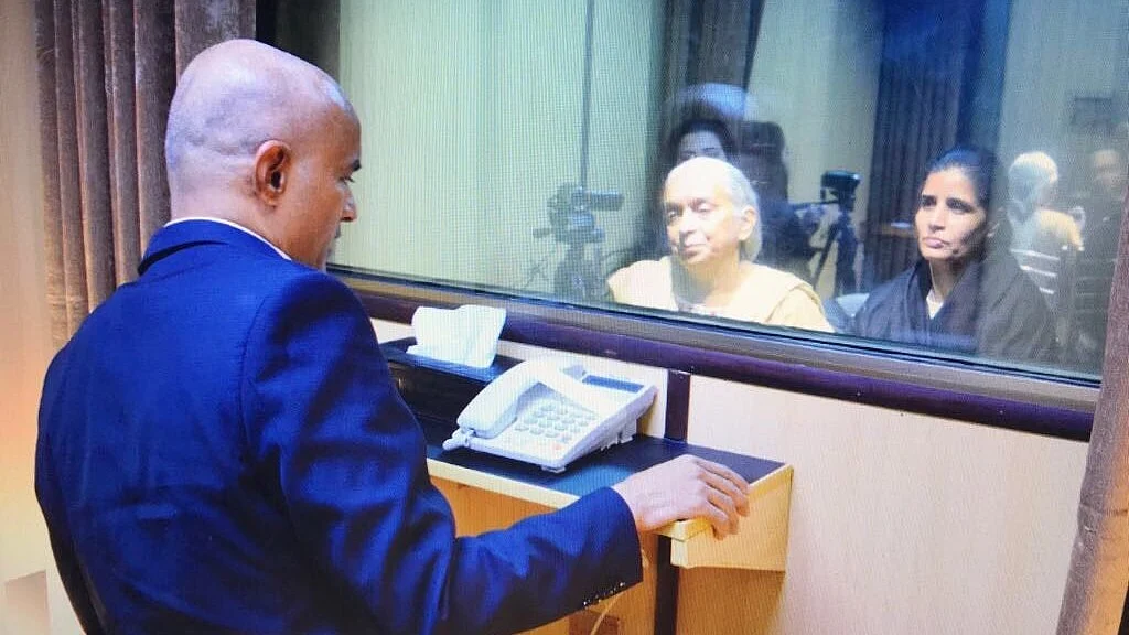 Kulbhushan Jadhav meeting his mother and wife.