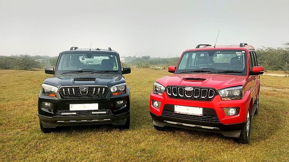 Mahindra has added 20 more bhp and 40 Nm more torque, along with a 6-speed gearbox to the 2017 Mahindra Scorpio (right).&nbsp;