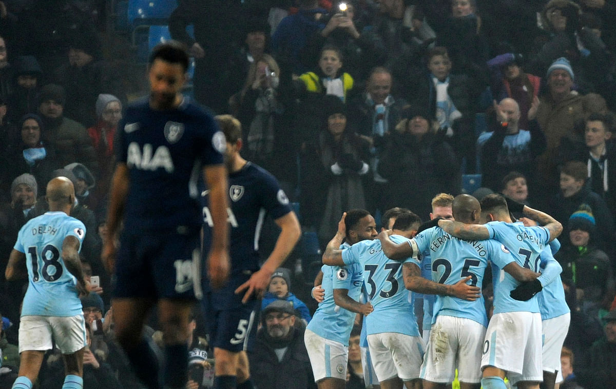 Manchester City’s record 16th successive English top-flight win.