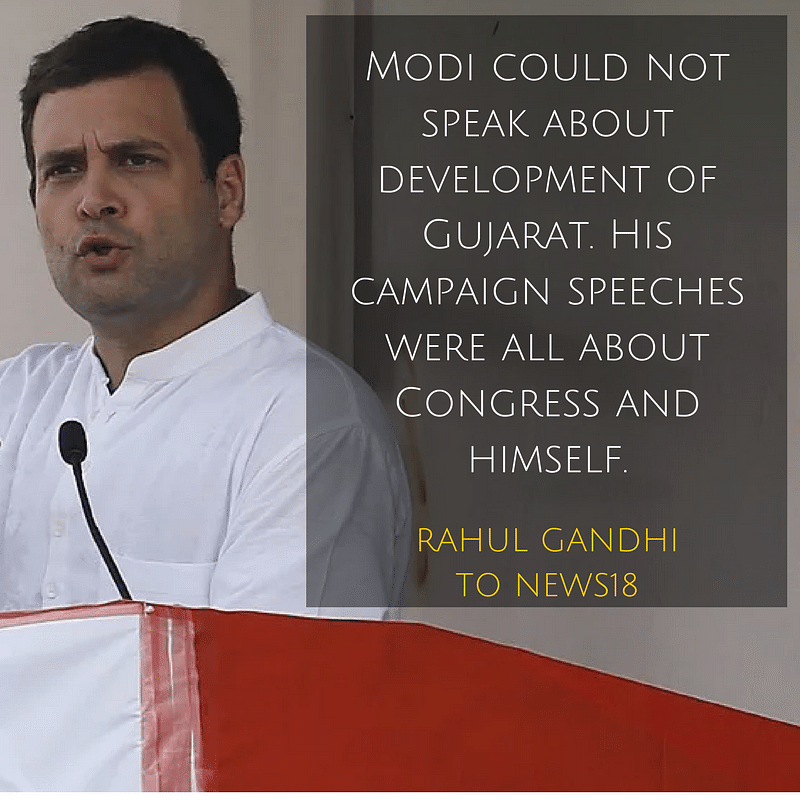 Gujarat’s Chief Electoral Officer said that Rahul Gandhi’s interviews to TV channels will be examined for violation.
