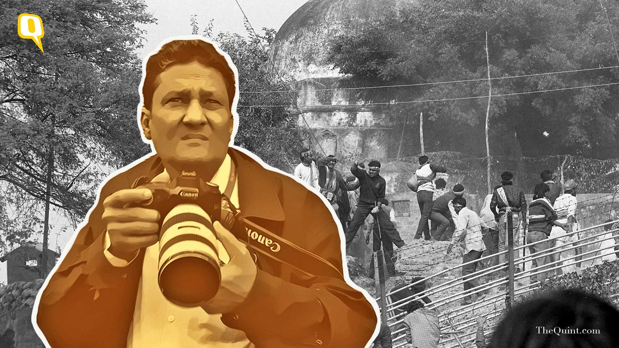 Praveen Jain, the man who photographed the rehearsal for the Babri demolition.&nbsp;