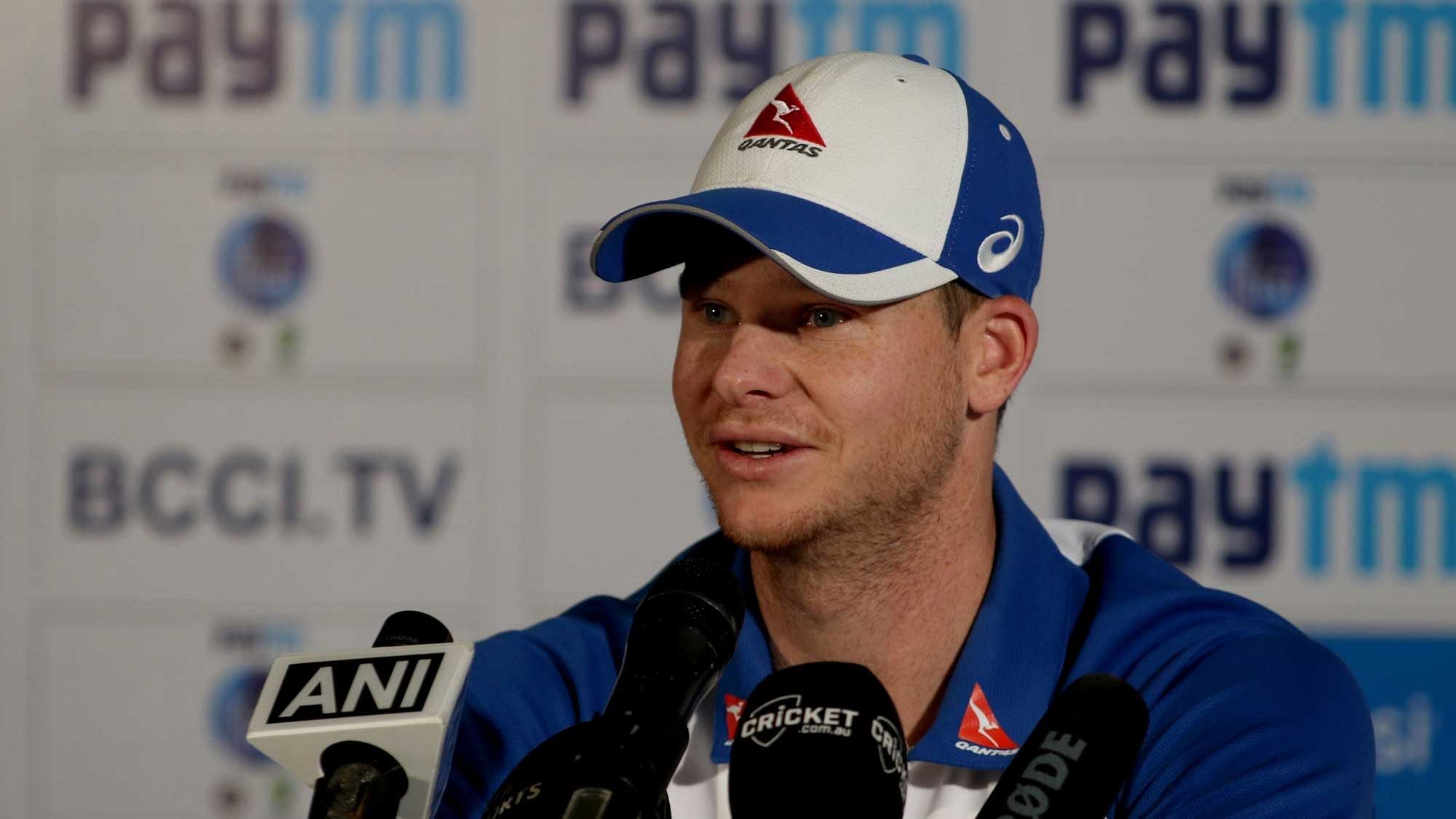 Steve Smith spoke to the media after winning The Ashes in Perth.