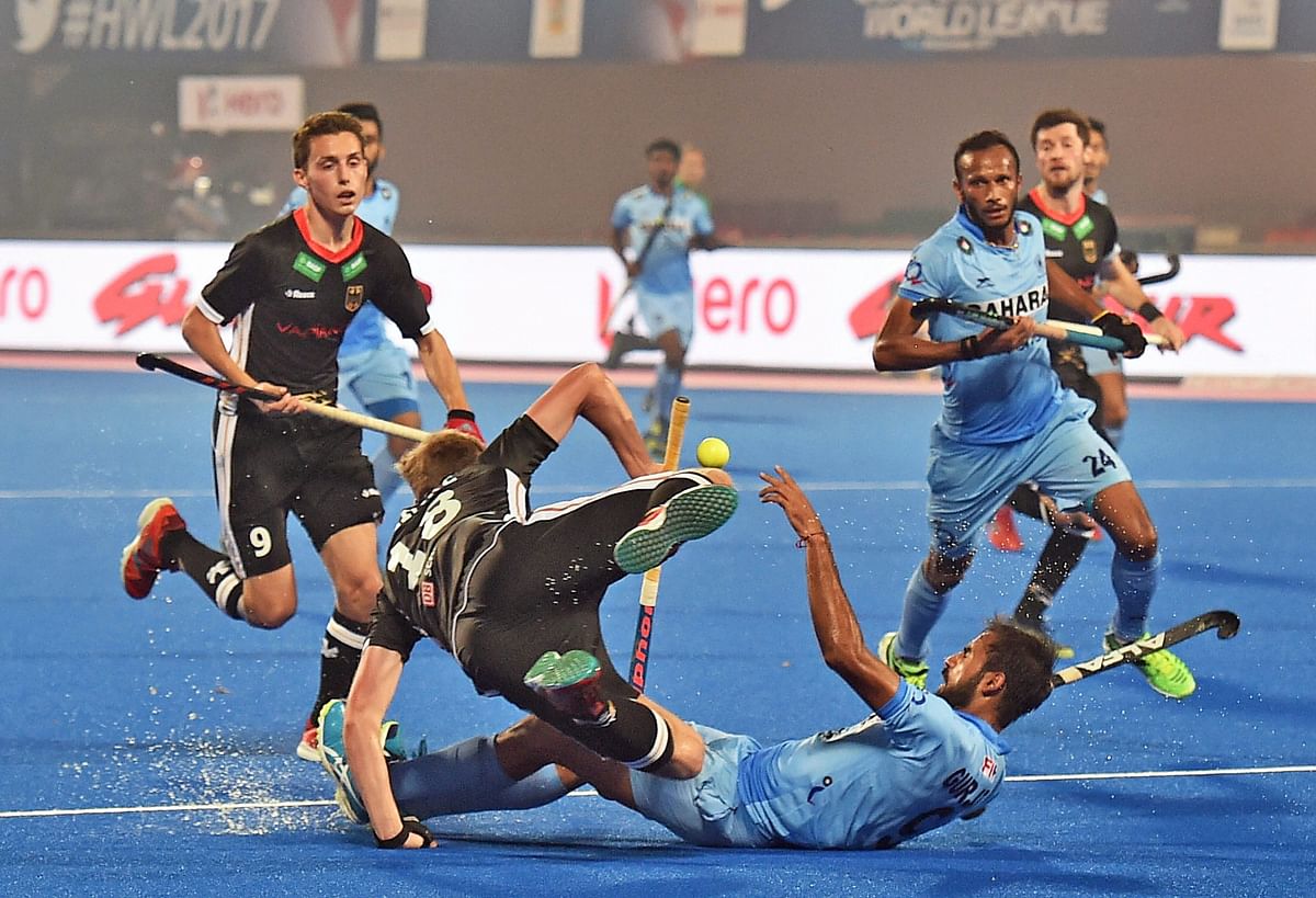 India lose 0-2 to Germany in their final Pool B game of the Hockey World League Final.