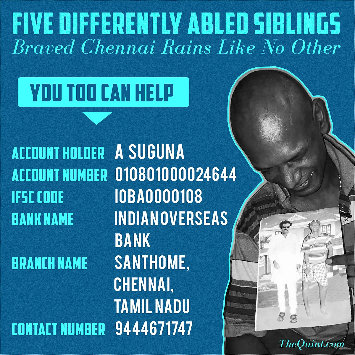 Five Differently Abled Siblings Braved Chennai Rains Like No Other