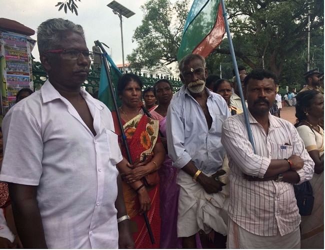 Landless families from Arippa have been locked in an agitation spearheaded by the Adivasi Dalit Munnetta Samithi.