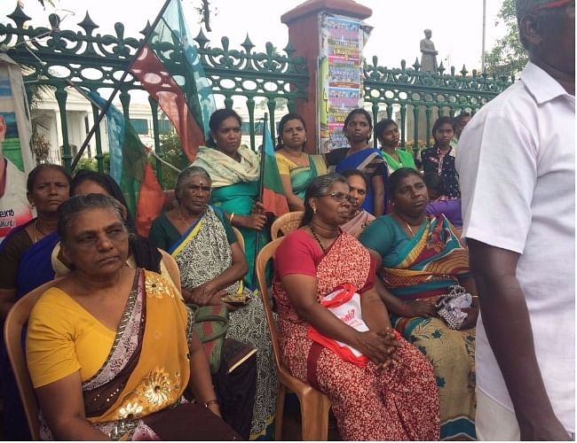 Landless families from Arippa have been locked in an agitation spearheaded by the Adivasi Dalit Munnetta Samithi.