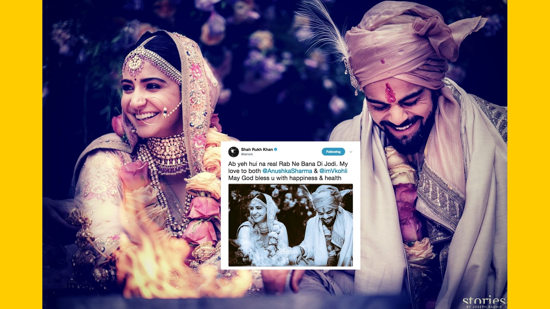 Bollywood reacts to the Virushka wedding.