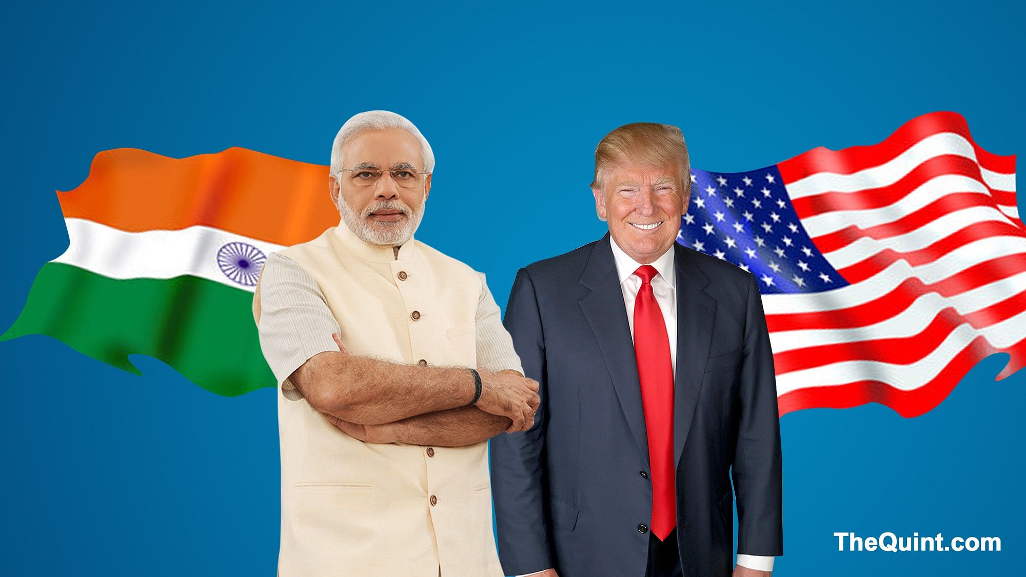 Narendra Modi and Donald Trump.