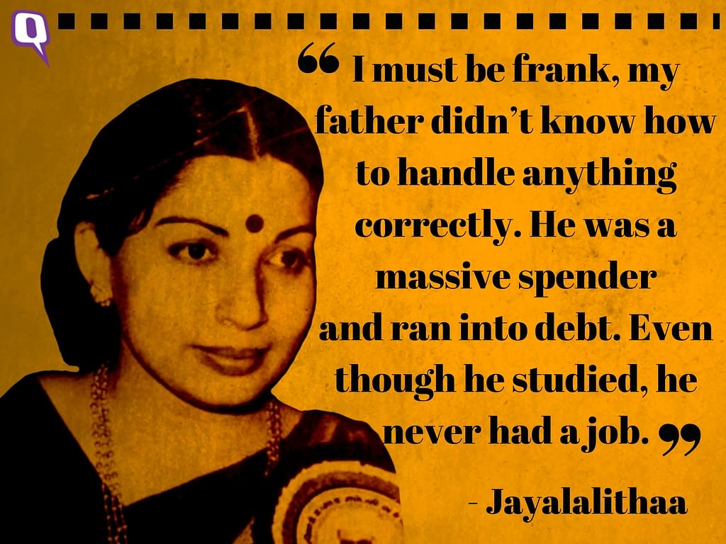 Jayalalithaa, fondly known as Ammu, wanted to go back to being a school child if she had the chance to live again!
