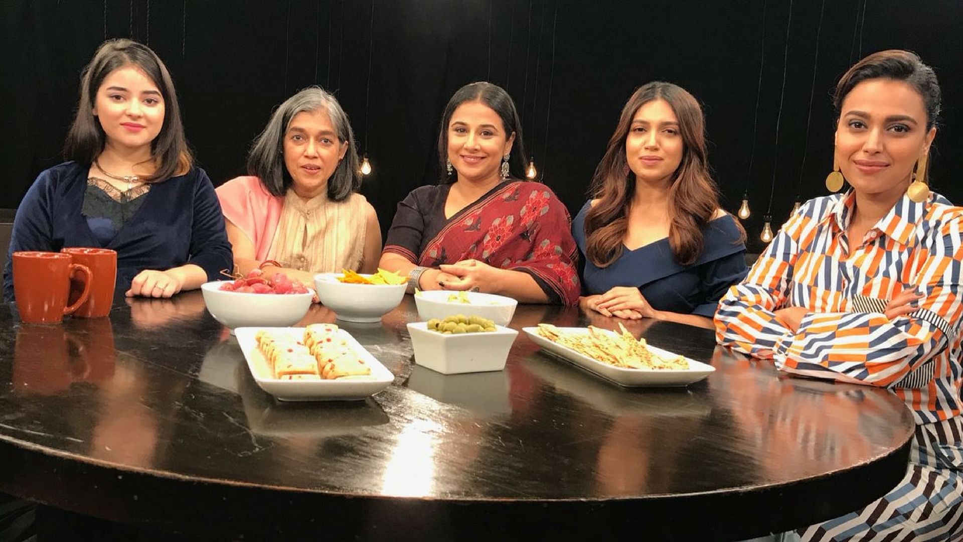 From left: Zaira Wasim, Ratna Pathak, Vidya Balan, Bhumi Pednekar, Swara Bhaskar