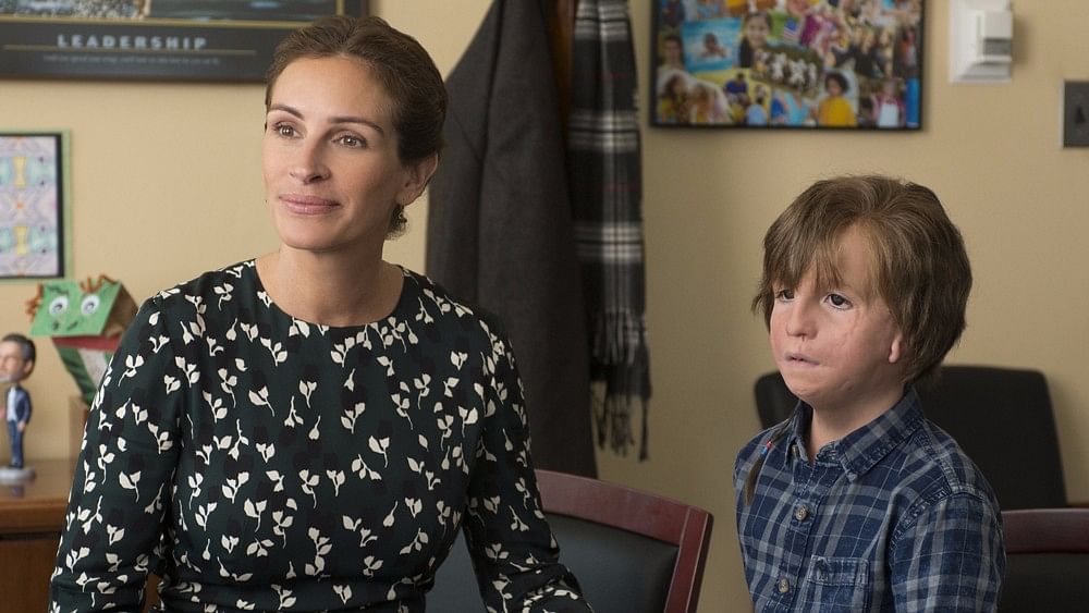 Jacob Tremblay and Julia Roberts in a still from <i>Wonder</i>.&nbsp;
