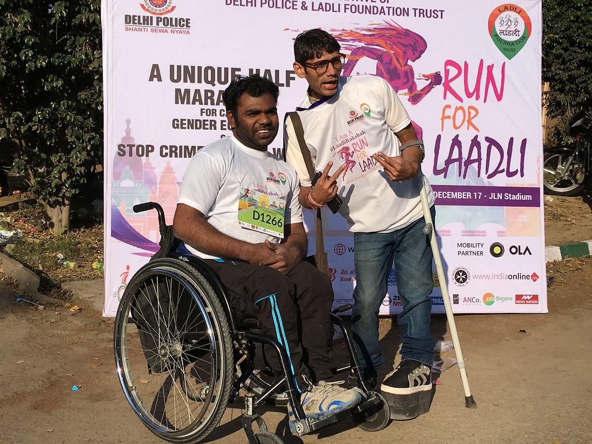 The eight degrees celsius cold didn’t stop thousands of Delhiites from “running for laadli”