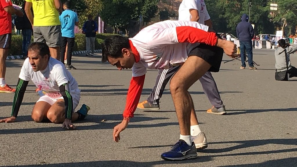 The eight degrees celsius cold didn’t stop thousands of Delhiites from “running for laadli”