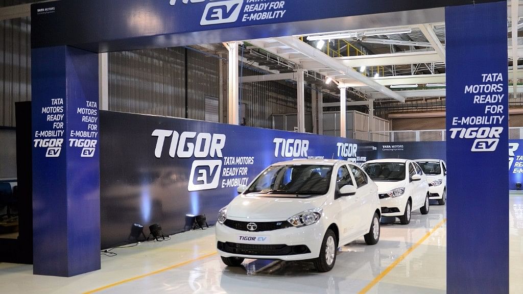 Tata Motors Tigor Electric sedan is being made at its plant in Sanand, Gujarat.&nbsp;