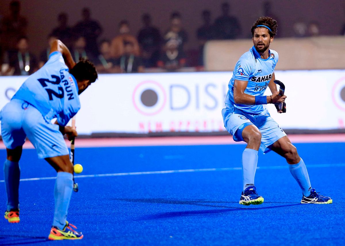 The Hockey World League Final Pool B match between India and Australia ended in a 1-1 draw in Bhubaneswar on Friday.