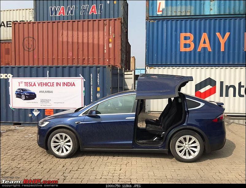 A Tesla Model X has been imported to India, ostensibly to check its compatibility with the 4G network.