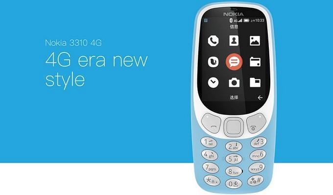 New Nokia 3310 with 4G launched in China and runs on YunOS which is based on Android.