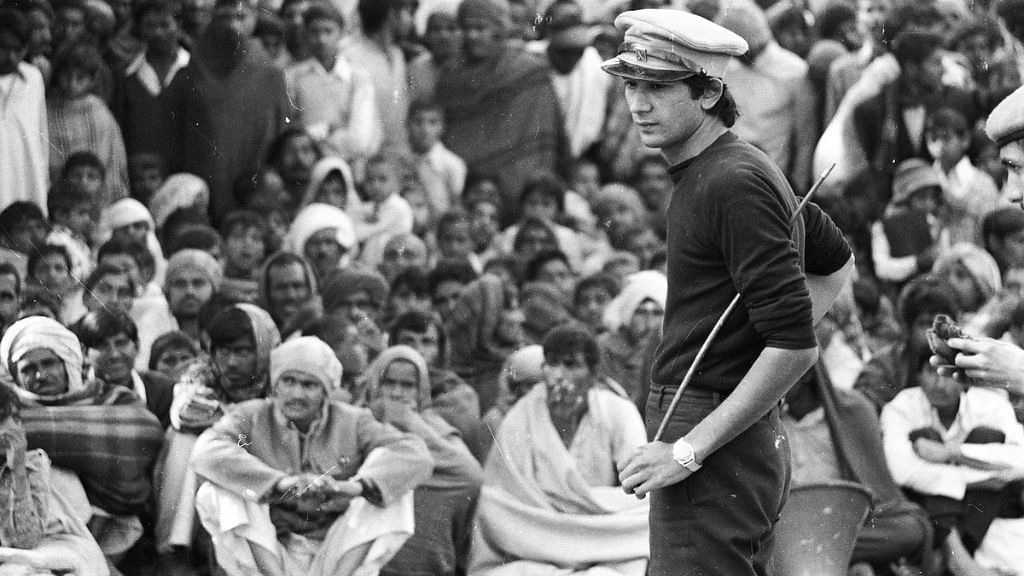 Safdar Hashmi (12 April 1954-2 January 1989) performing in a play in the early 1980s.