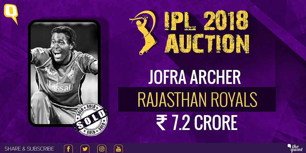 Jofra Archer will play for Rajasthan Royals. 