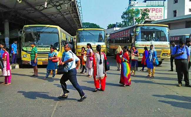 Tamil Nadu bus strike left commuters in the lurch, with auto-rickshaws and private cabs hiking rates for the day.