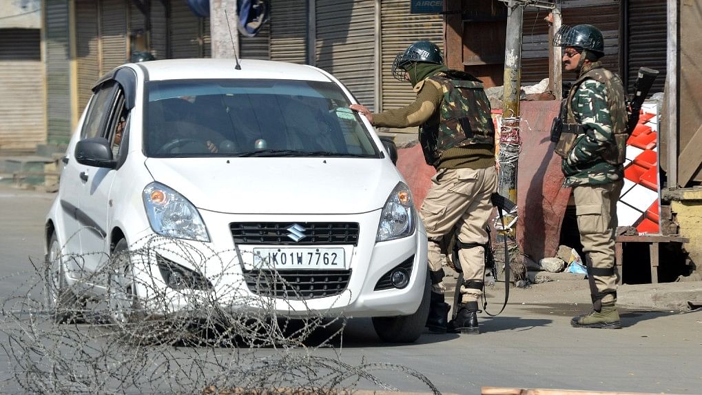 Srinagar tense on Sunday, January 28, after the Shopian incident.&nbsp;