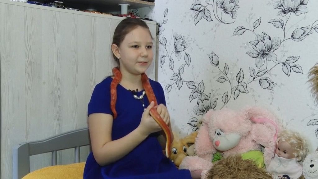 Kseniia’s love for creepy crawlies came from her dad Evgeny.&nbsp;