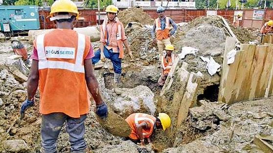 A Metro III construction site in Mumbai - representational image.&nbsp;