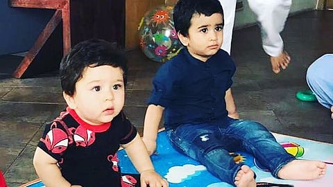 Taimur Amp Lakshya Kapoor Have A Blast At A Birthday Party