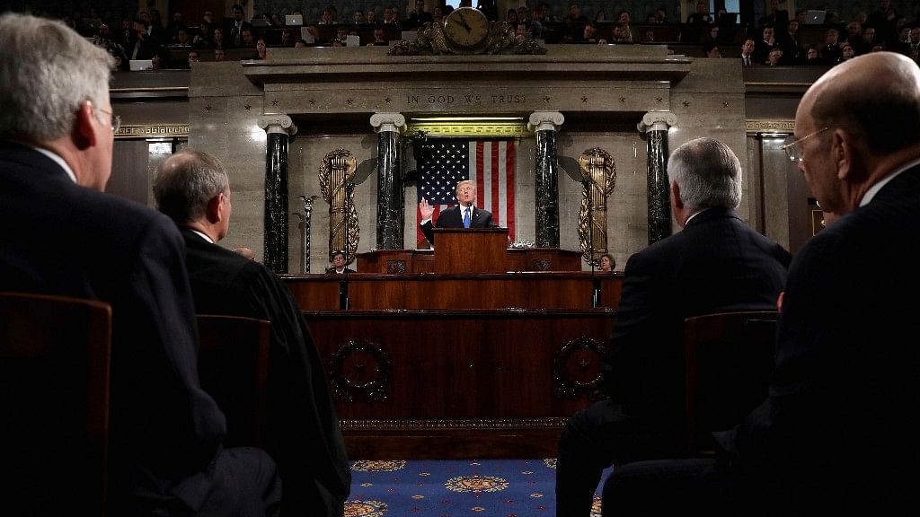 US President Donald Trump addressed the State of the Union