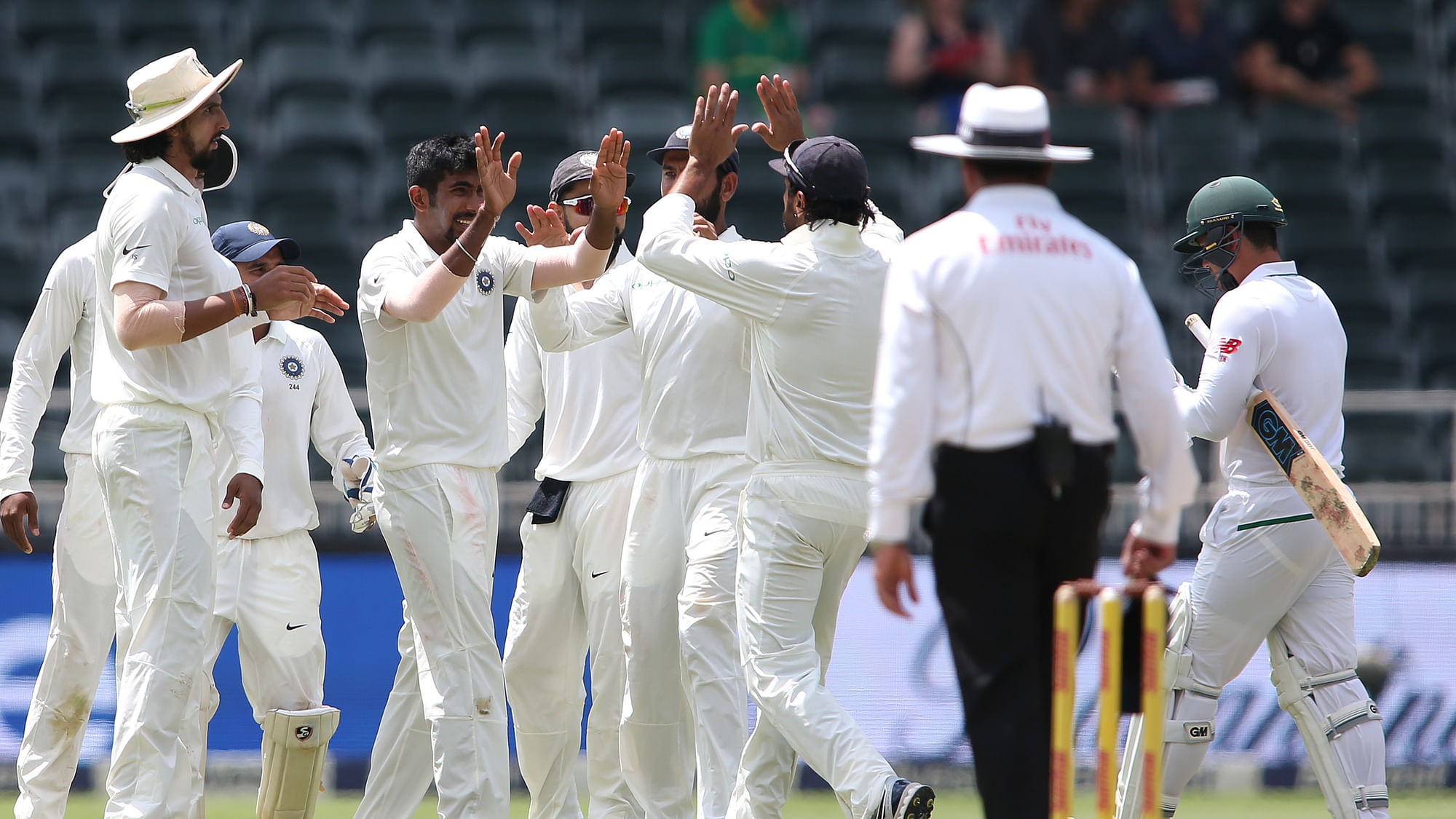 Playing only his 3rd Test match, Jasprit Bumrah collected his maiden 5-wicket haul in the format.