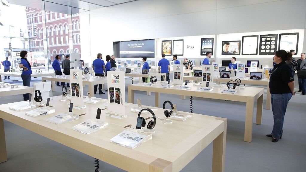 Apple store in New York. 