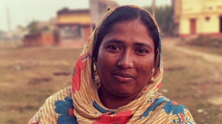 Regina Bibi, whose husband drives an e-rickshaw, hopes that her children don’t have to take to the same profession.