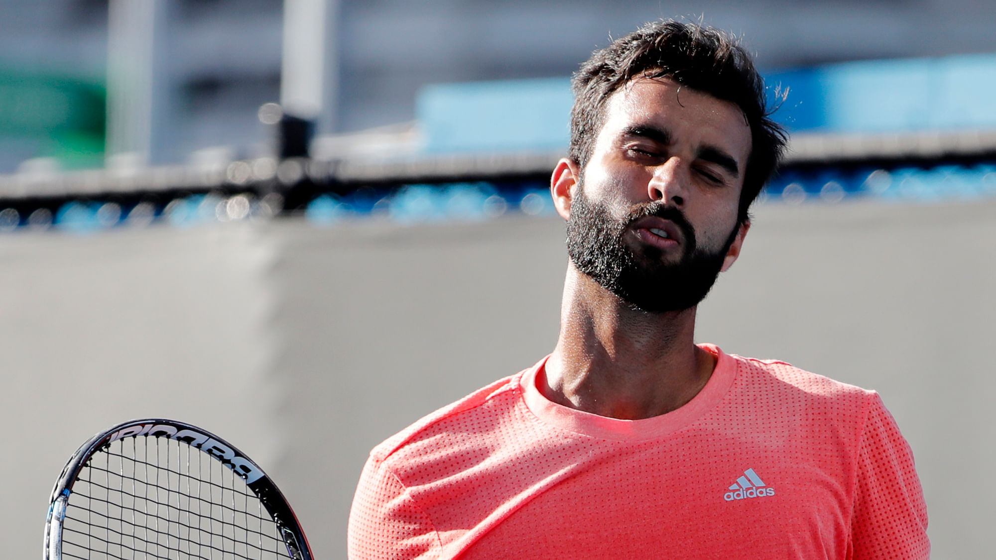 File picture of Indian tennis player Yuki Bhambri. India has lost the hosting rights of the junior Davis Cup and Fed Cup.