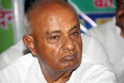 JDS leader and former prime minister H. D. Deve Gowda. (Photo: IANS)