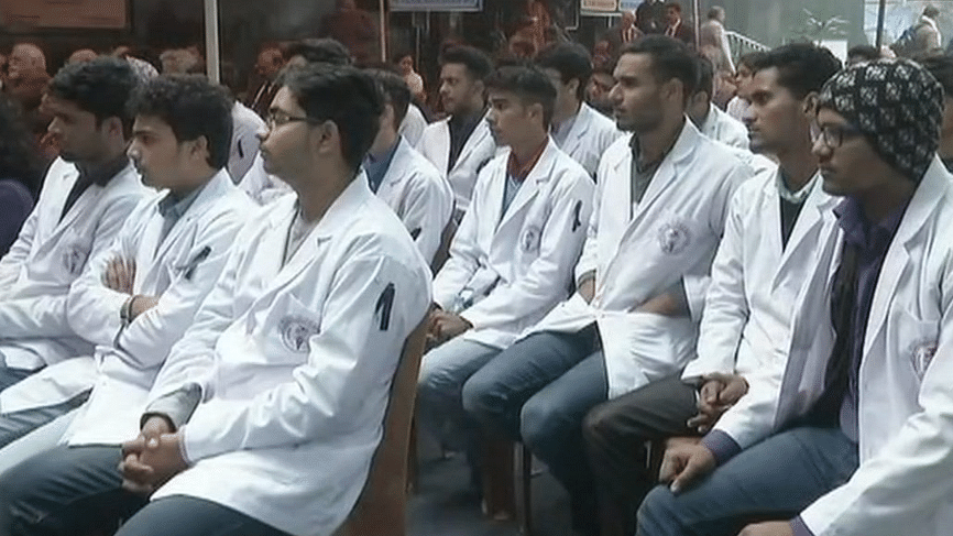 Doctor’s in Delhi on strike.