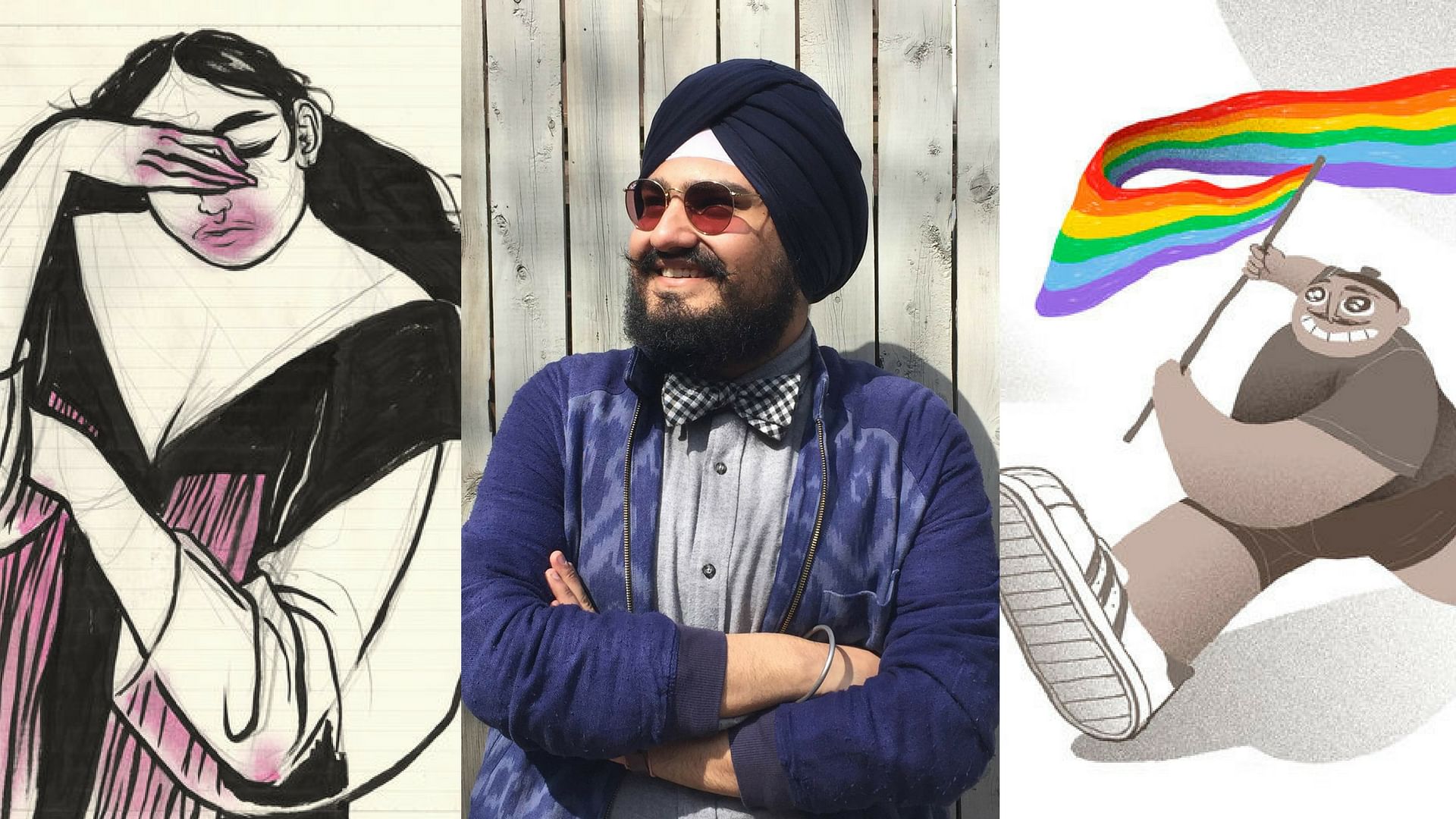 Body positivity and freedom of sexuality are essential elements in Jasjyot Singh Hans’ work. &nbsp;