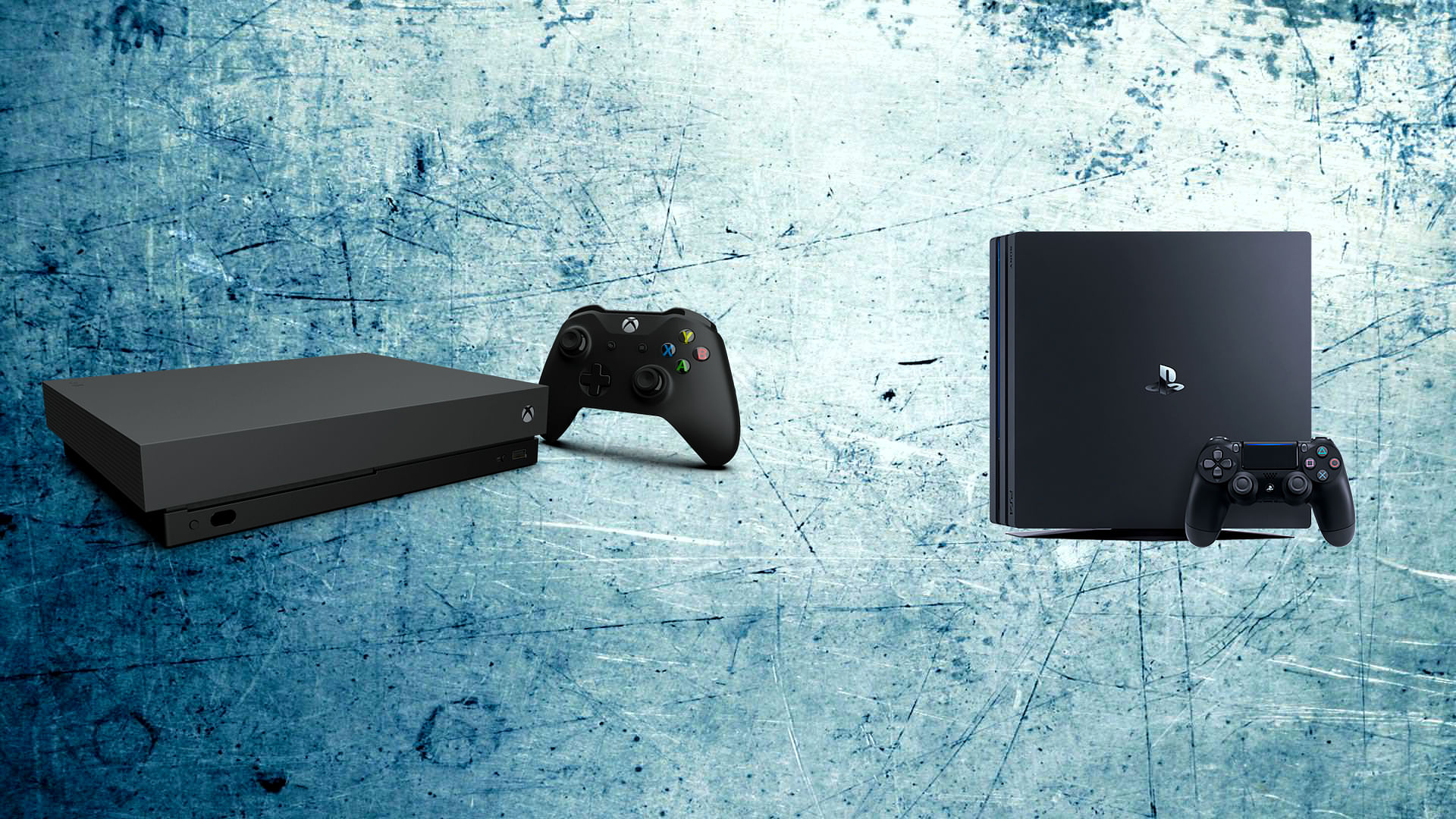Xbox One X (left) Vs PS4 Pro