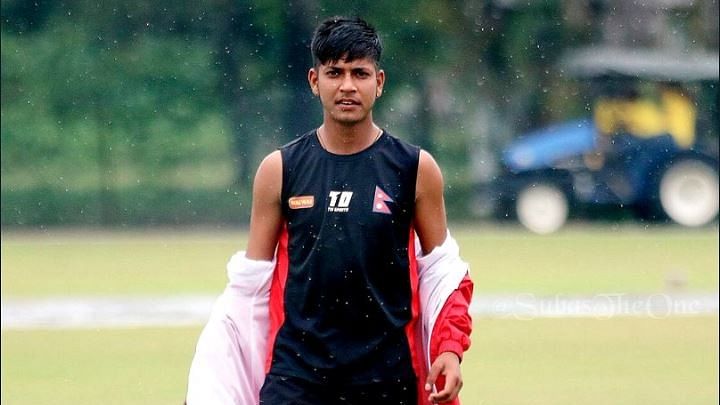 Sandeep Lamichhale, the first ever Nepali player to play the IPL.