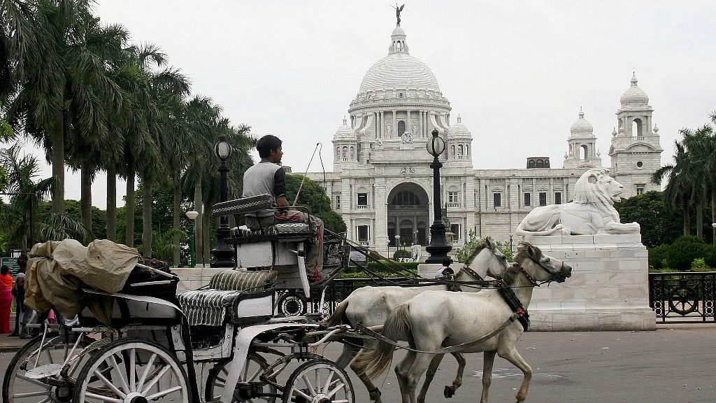 The Victoria Memorial in Kolkata. 