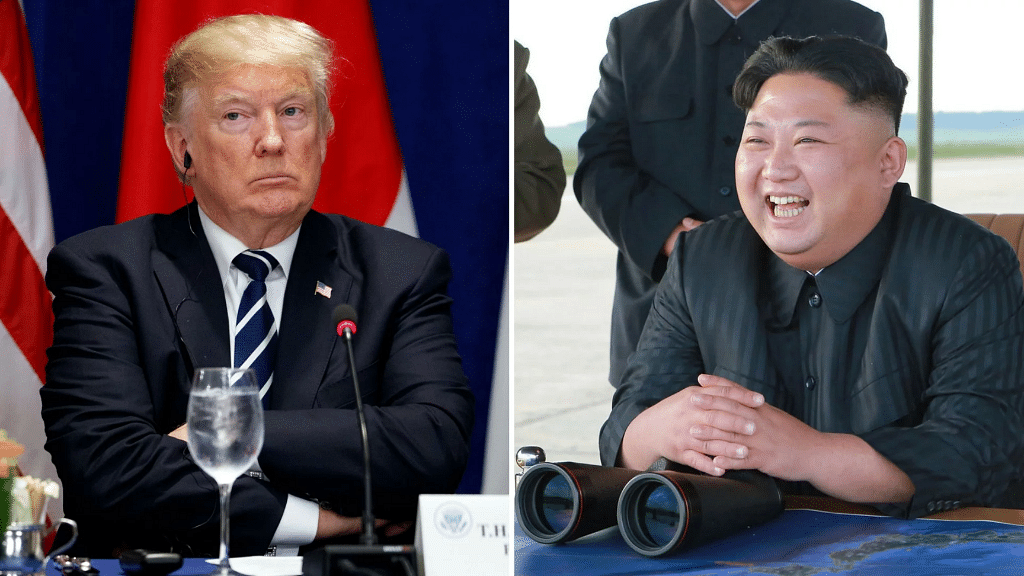 Donald Trump and Kim Jong-Un.