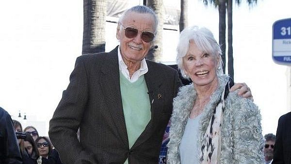File picture of Stan Lee and his wife, Joan who died last year.