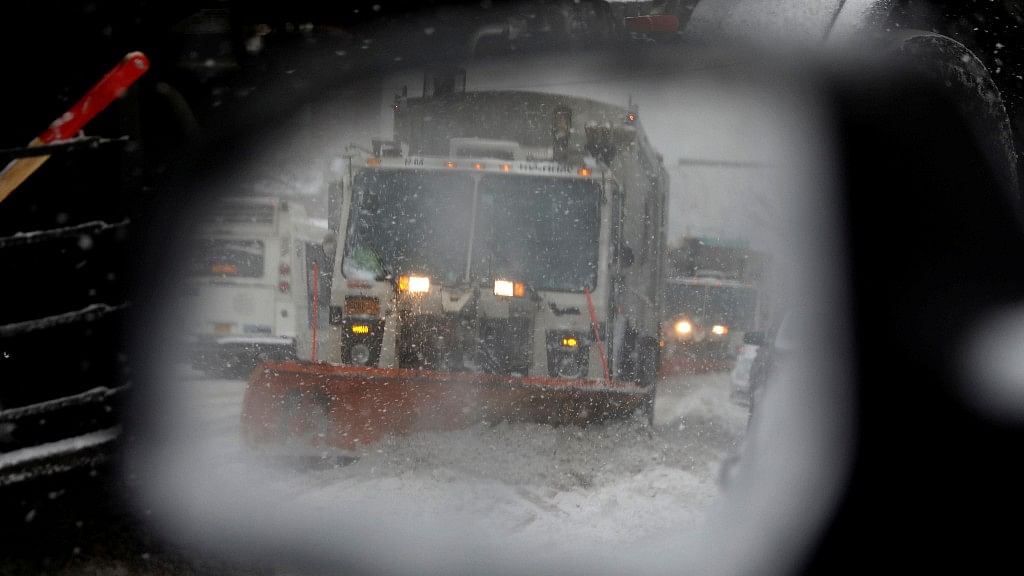 The Boston area received 12 inches of snow, with more on the way, according to the National Weather Service.