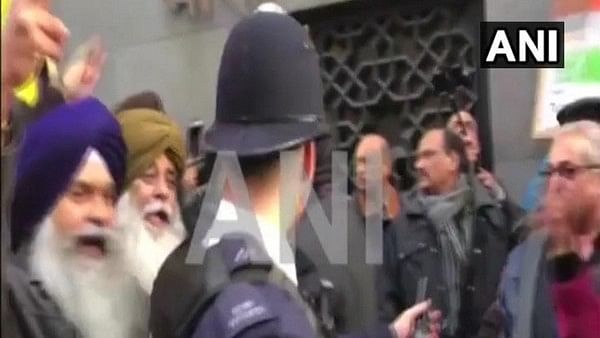 Clashes erupted outside the Indian High Commission in London on Friday, 26 January