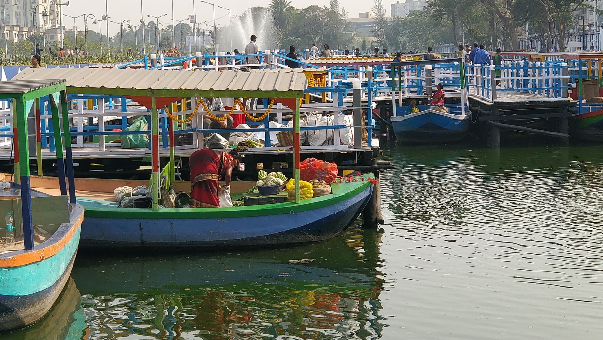 Floating Market opens in Kolkata.