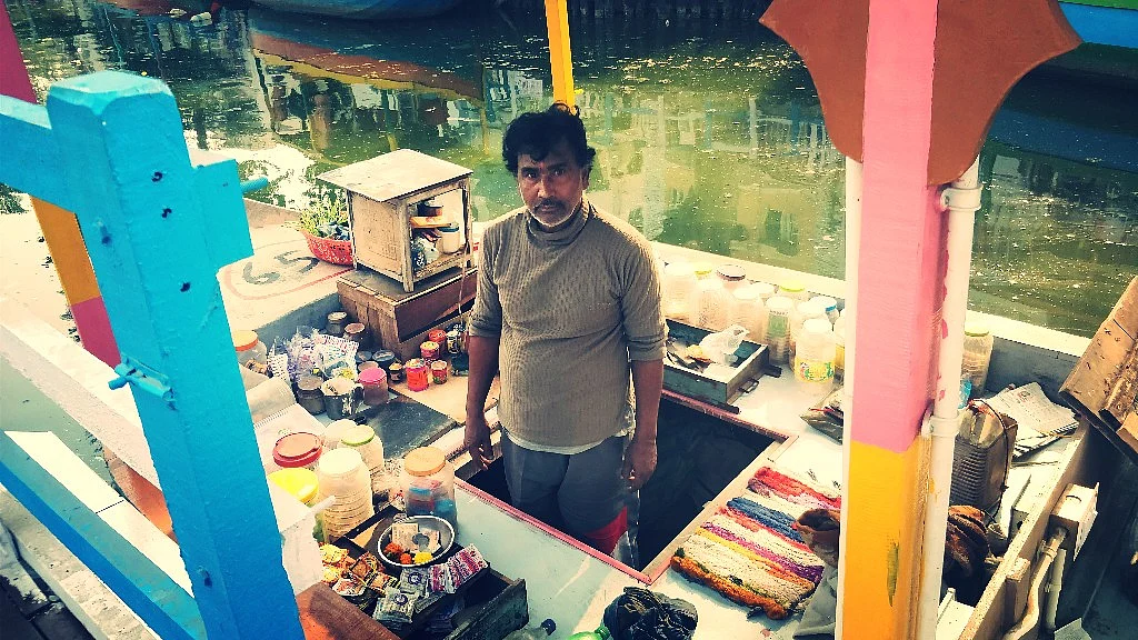 Kashinath Khatua runs a cigarette shop in what is essentially a no smoking zone.