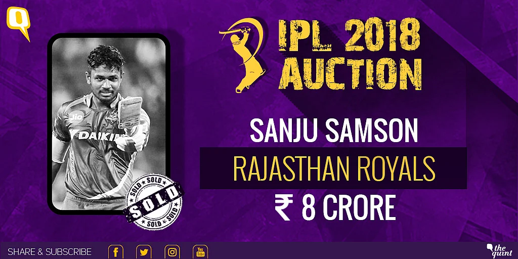 Sanju Samson will play for Rajasthan Royals. 
