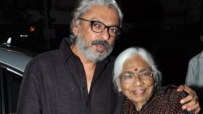 Sanjay Leela Bhansali with his mother.&nbsp;