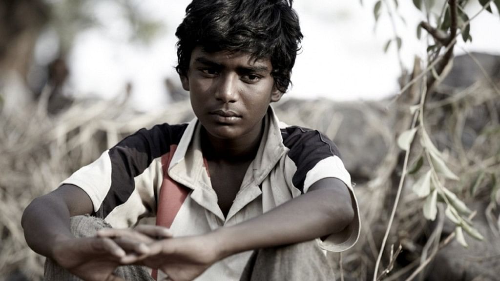 A still from the Marathi film <i>Fandry, </i>which revolves around a low caste 13-year-old boy.