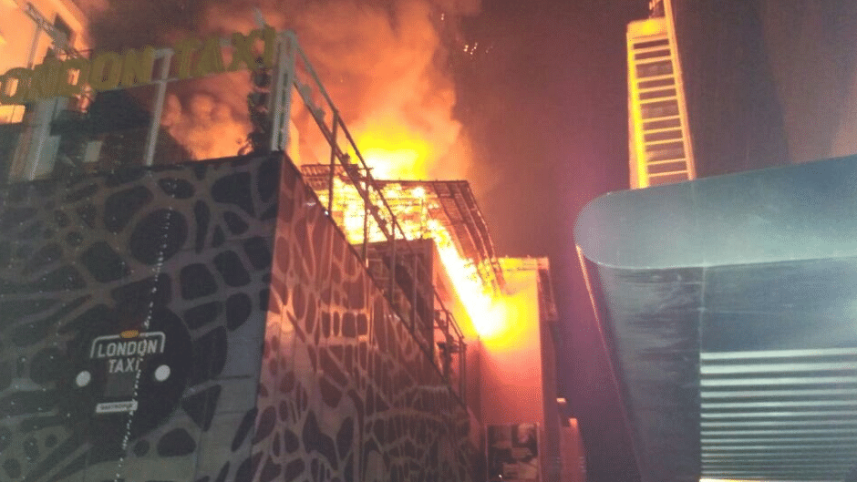 A massive fire broke out in Kamala Mills on Friday.