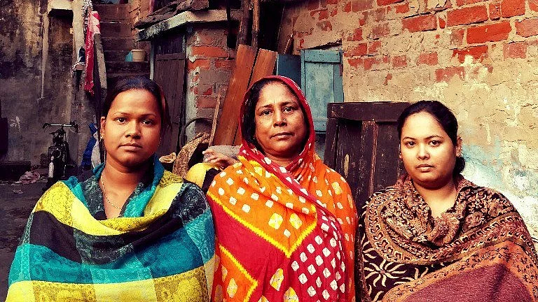 (Left to right) Sabia, Noor Jahan, and Fatima represent three generations of Muslim thought.